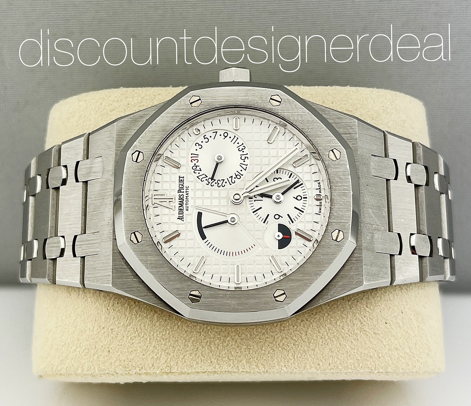 Audemars Piguet Royal Oak Dual Time 26120ST.OO.1220ST.01 Auto Steel Mens Watch