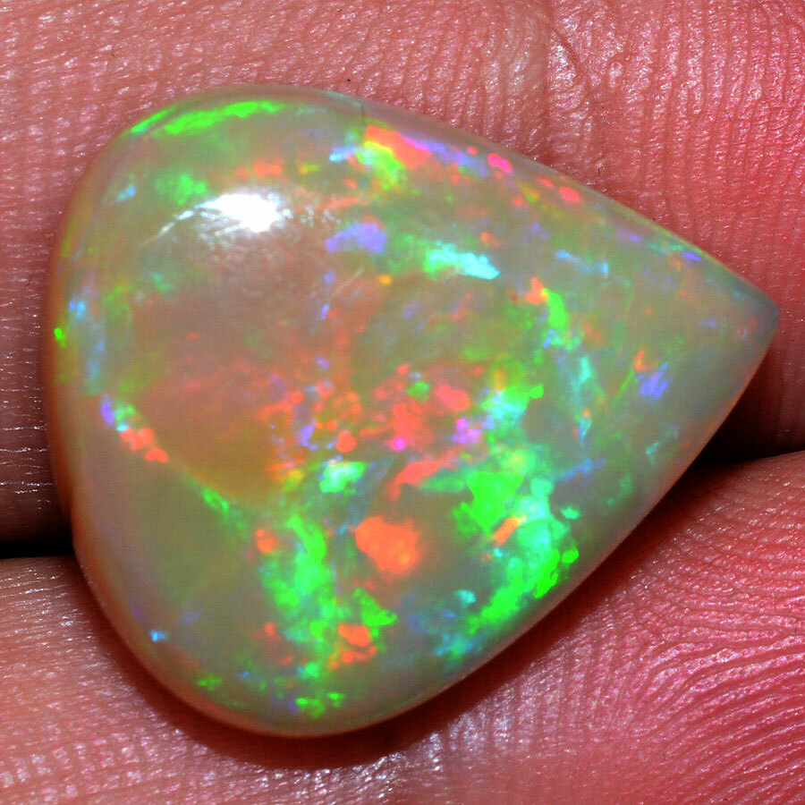 12.39 Cts Natural Ethiopian Opal Play of Colors GTL Certified AAA+ Quality Gem