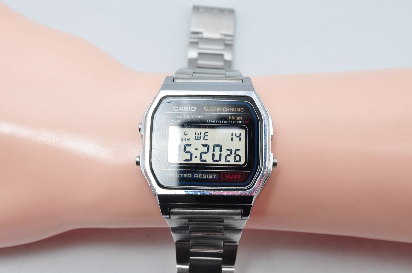 CASIO A158W Quartz Analog Digital Men’s Watch Wristwatch Stainless Steel Working