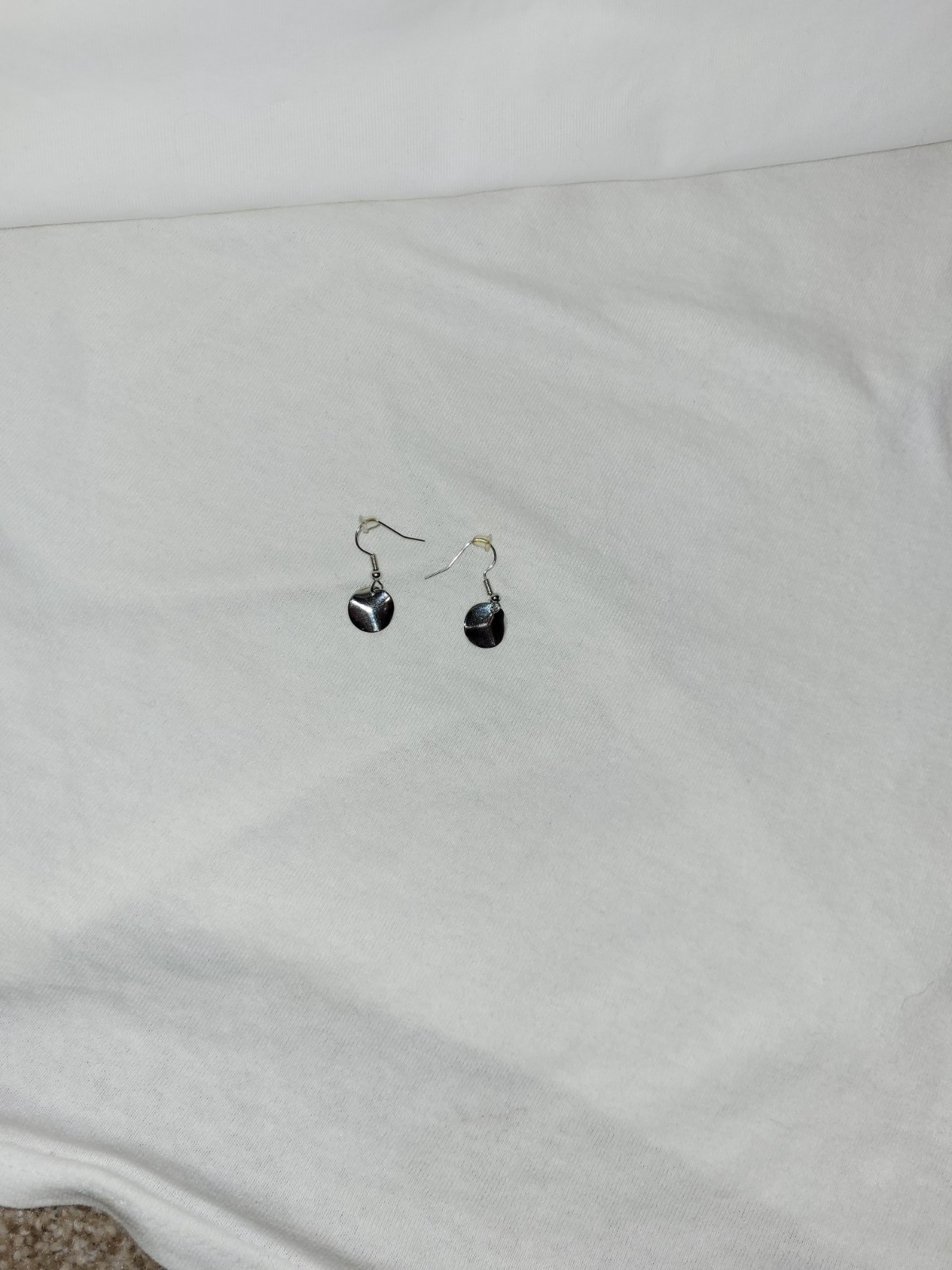 Silver earring set (2 hoop pairs, 1 Dangle pair, 3 “fake” magnetic studs)