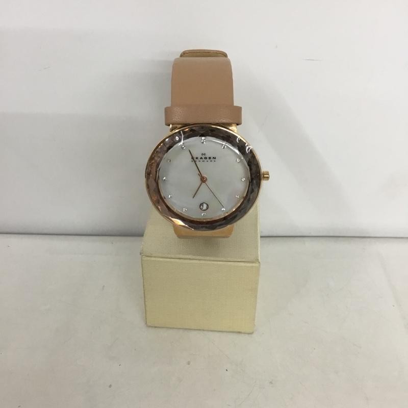 SKAGEN Analog (Quartz) Watch SKW2168 Leather Strap USED 2ND Used 10135184