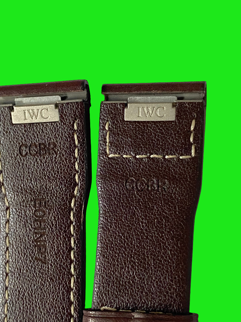 IWC 21 mm XL brown leather strap easy fit strap suitable to Watches Portofino