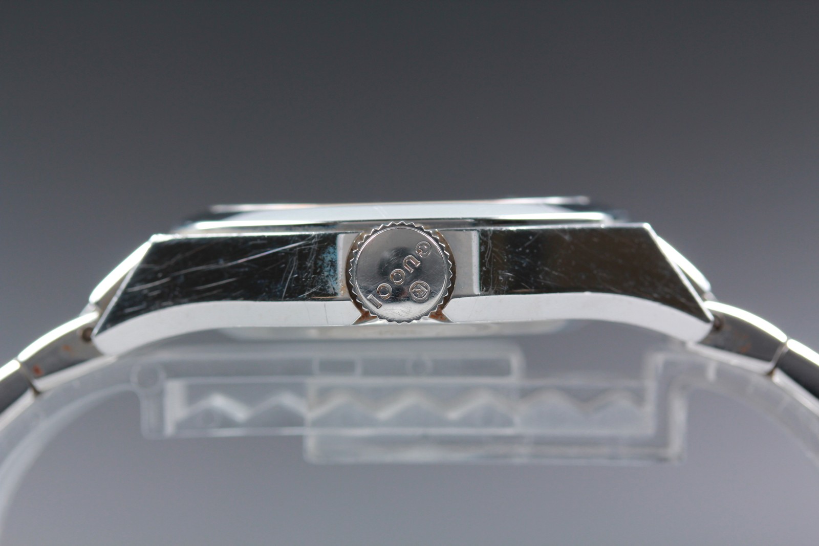 [Exc+4] Gucci Pantheon Silver Quartz Watch Unisex 1154 From JAPAN