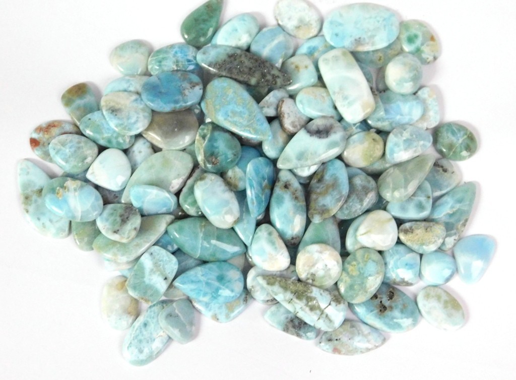 Sky Blue Larimar Loose gemstones For Jewelry Making Wholesale Lot 71250