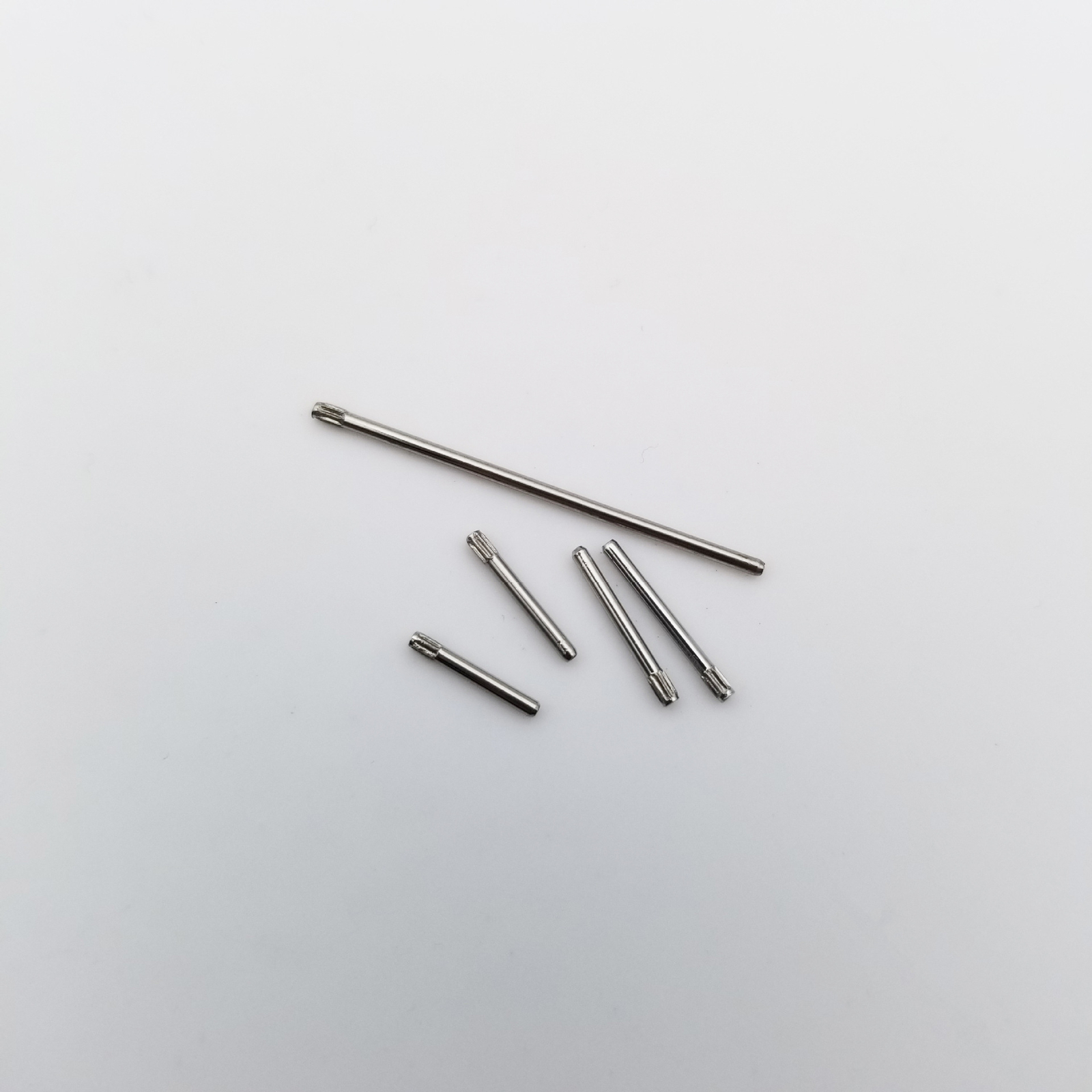 300Pcs 1.0mm 8-27mm Stainless Steel Knurled Watch Band Bracelet Link Pin