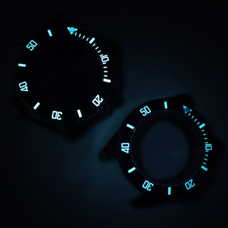 40mm Modify SUB Mods Watch Case Luminous Bezel Sapphire For Seiko NH345 35 36 38
