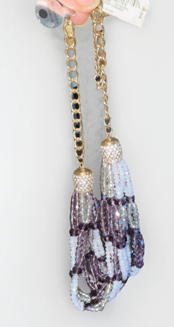 INC Necklace – 💜✨Vintage Purple Rhinestones & Crystals NEW w/ Tags 2 Available