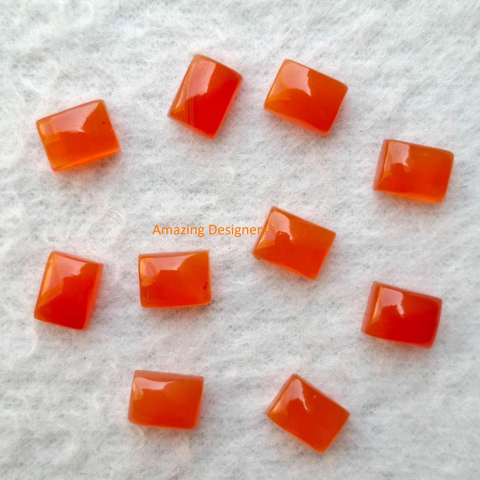 Natural Carnelian Rectangle Cabochon 6x8mm to 12x16mm Loose Gemstone