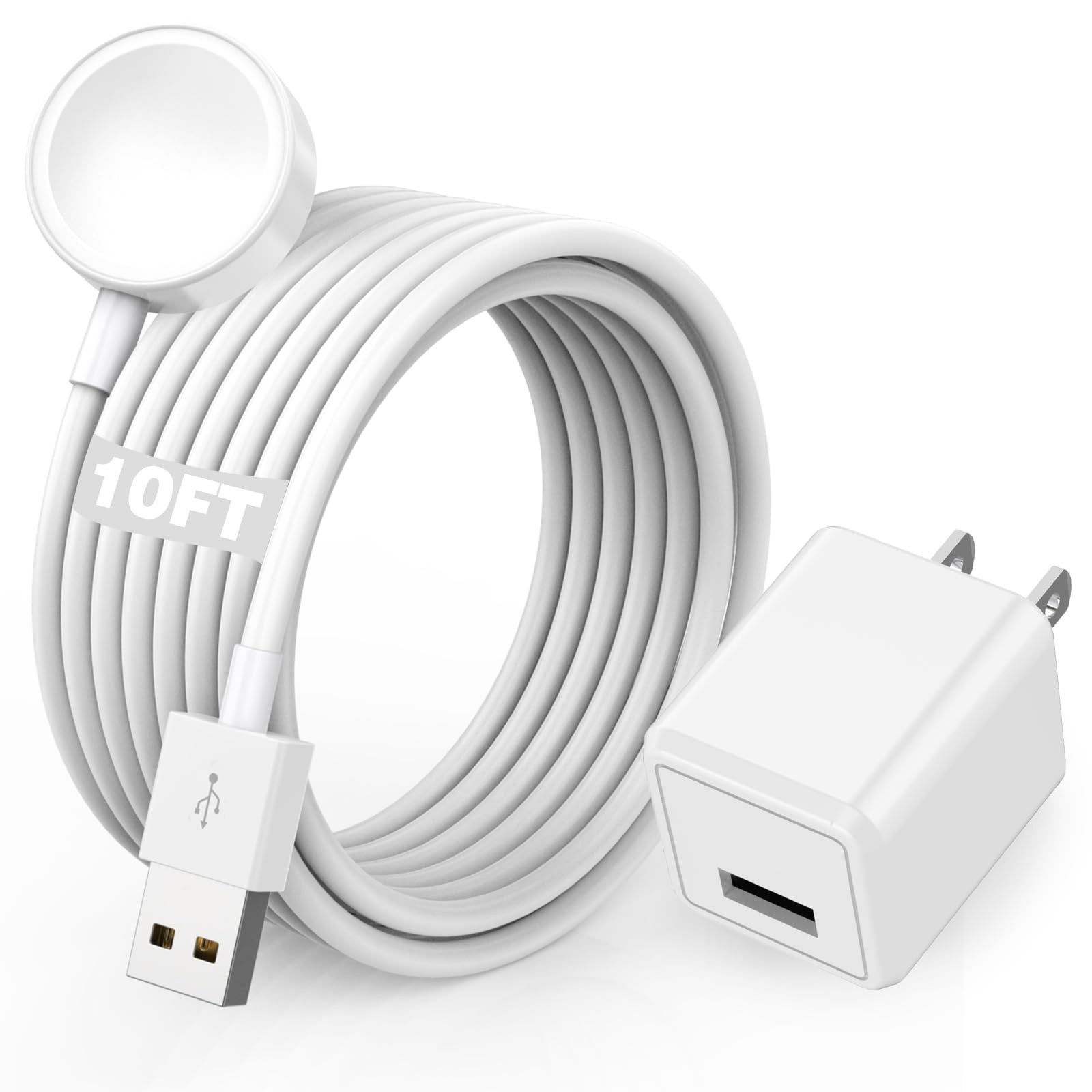 for Apple Charger, 10FT Long iWatch Portable Wireless Fast Magnetic Charging …