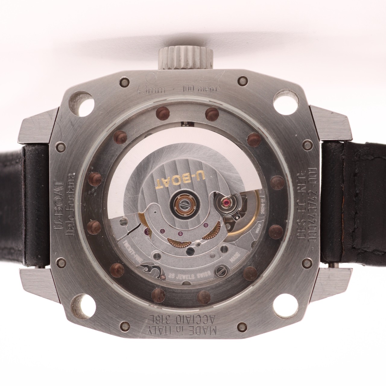 Vintage 43mm Italo Fontana 000443742-001 Thousands of Feet Automatic Italy Steel