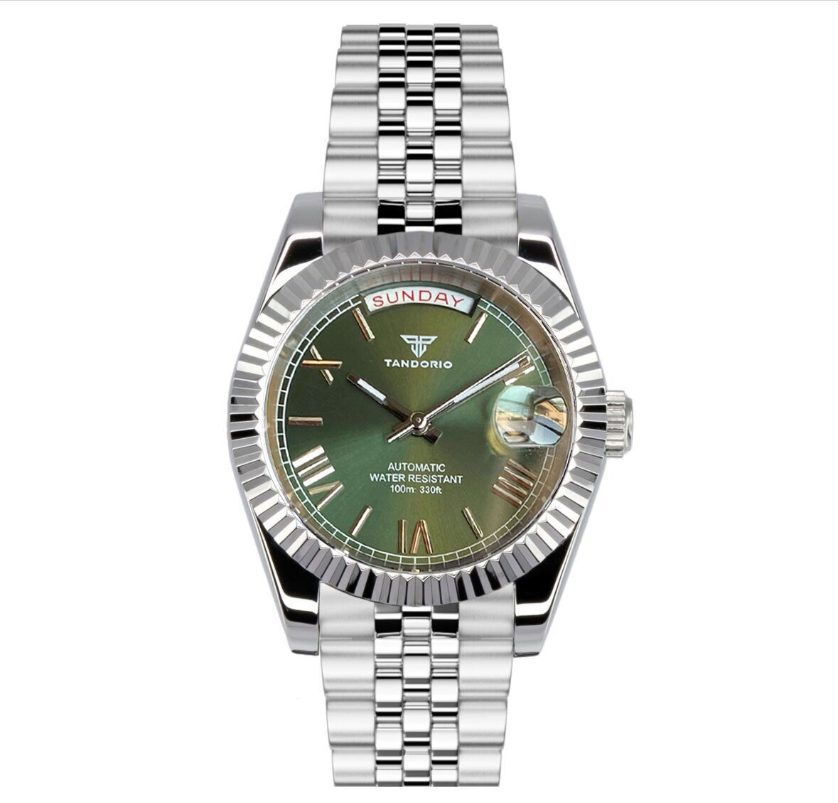 Tandorio 36mm/39mm Sapphire Glass Sunburst Dial 20ATM Japan NH36 Auto Men Watch