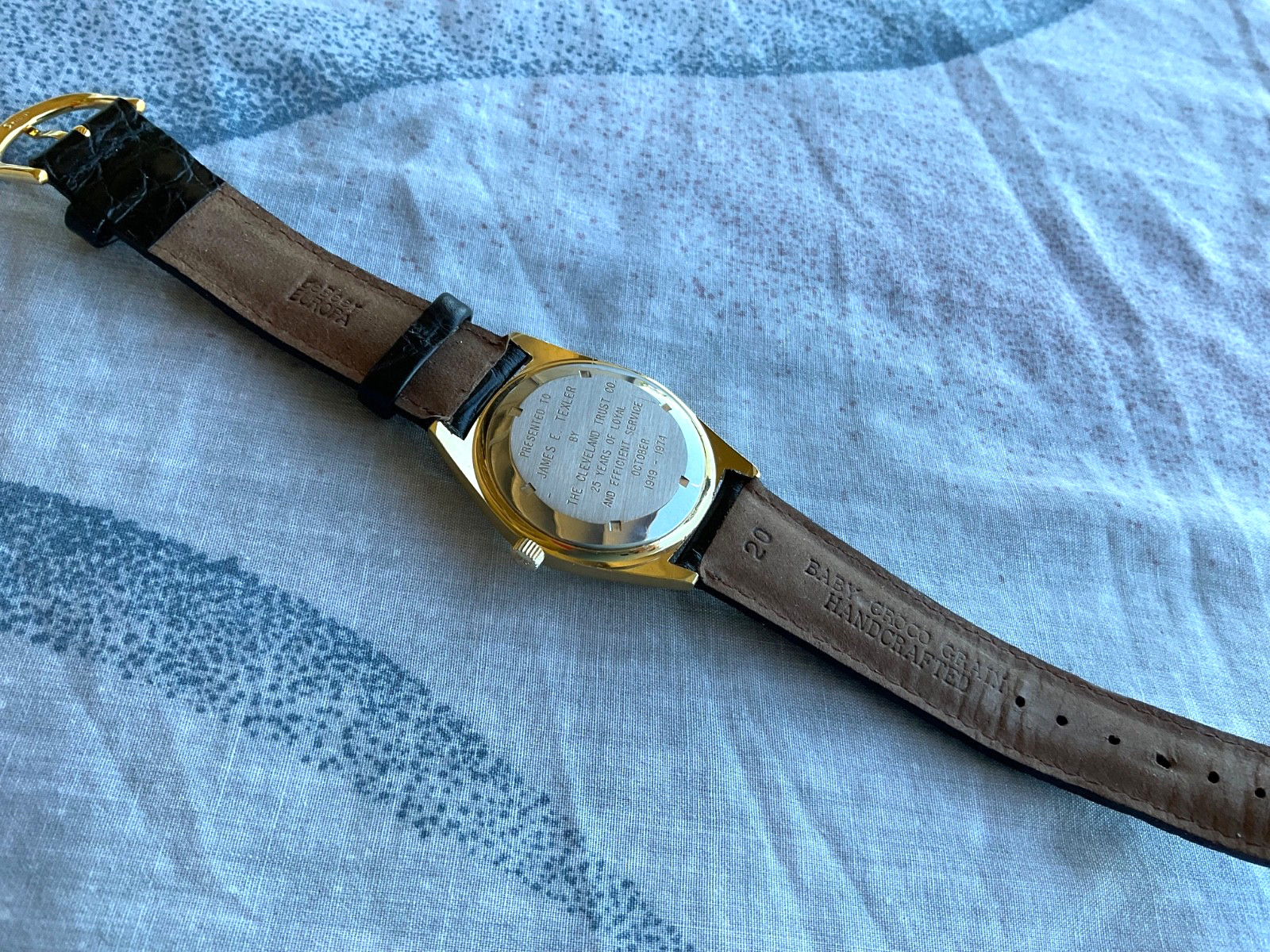 Vintage Zenith Movado Surf Day Date Mens Watch Swiss Fresh Service 36,000 1974