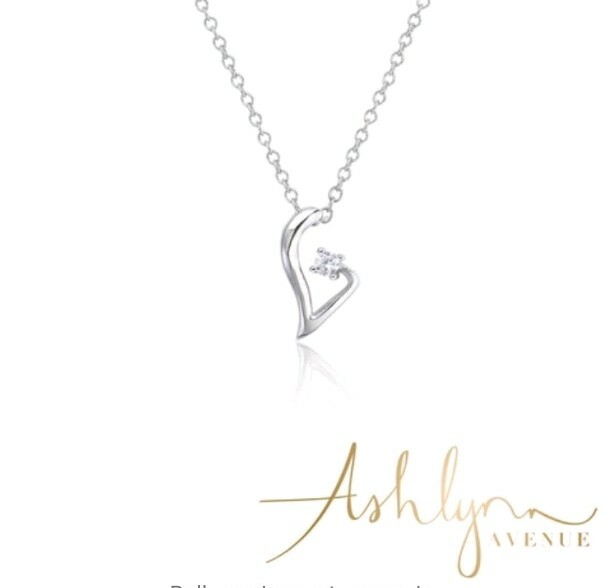 Ashlynn Avenue – Symphony Grace 18K White-Gold Plated 0.3 Ctw Heart of the…