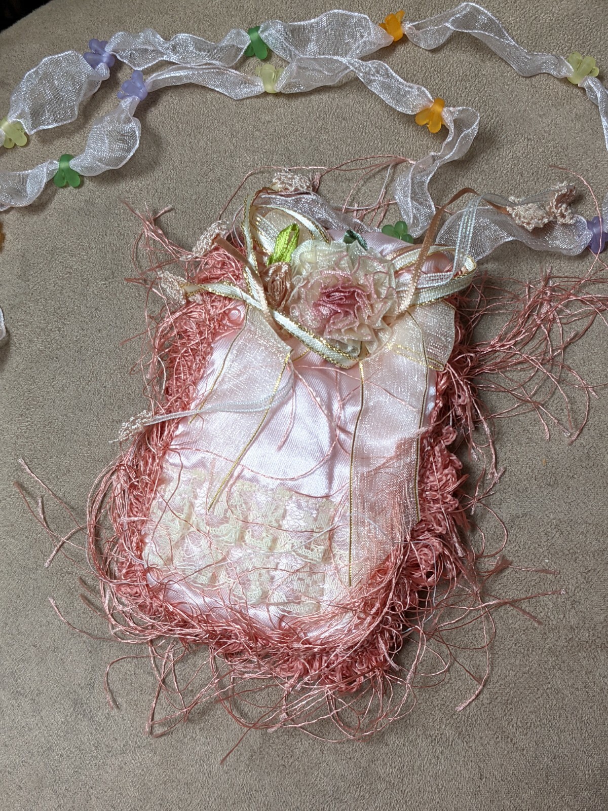 24 pcs Lolita Lacy Bag Small Bags for Girl Mix Pink White Purple Blue 6 colors