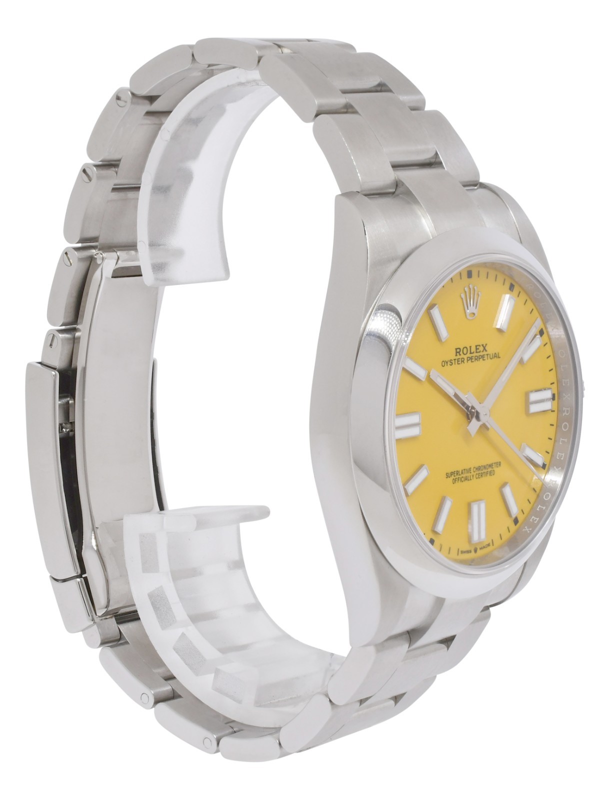 NOS Rolex Oyster Perpetual 41 Steel Yellow Dial Mens Watch Box/Papers ’20 124300
