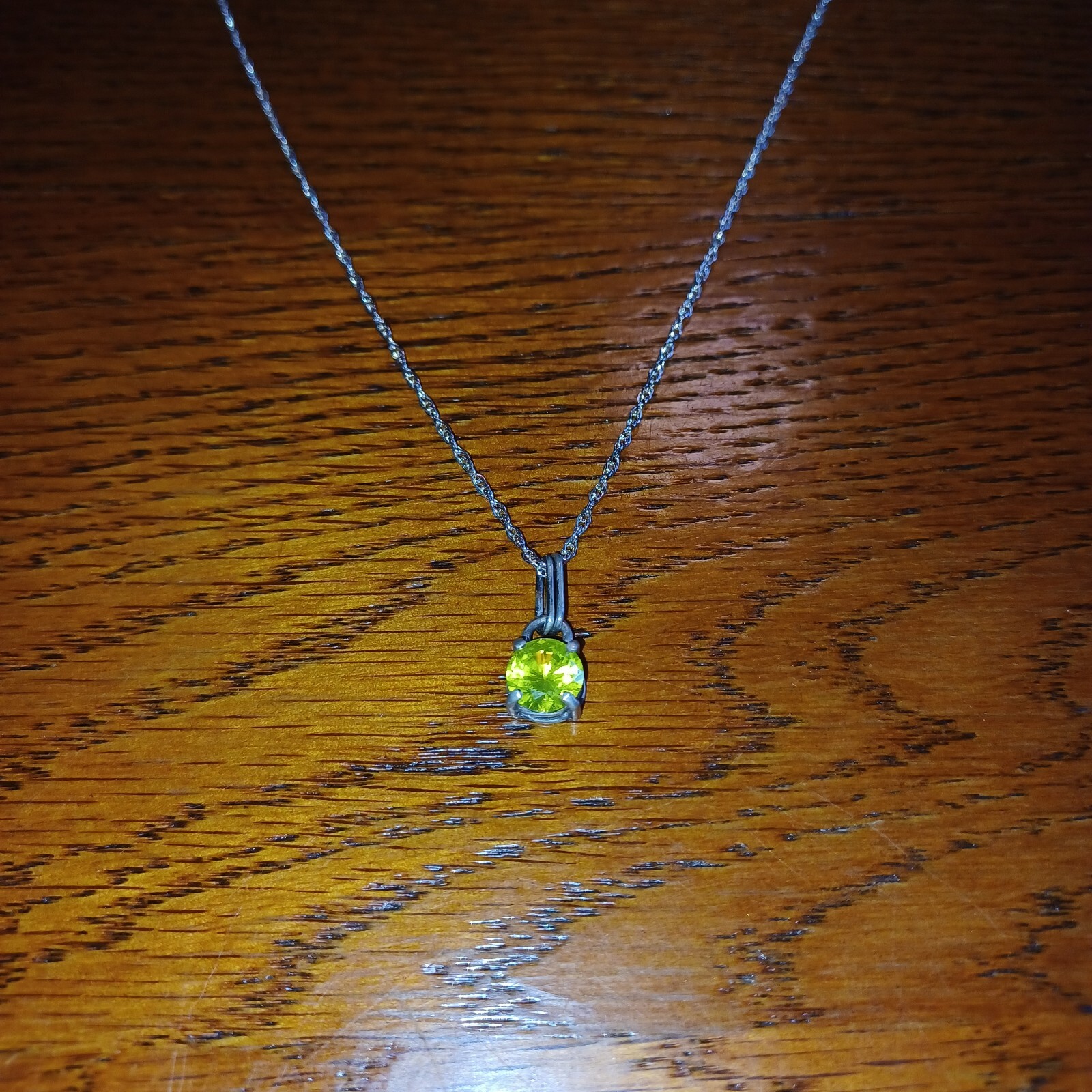 Hand Crafted YAG Yttrium Aluminum Garnet Pendant – Sterling Silver – 18” Chain