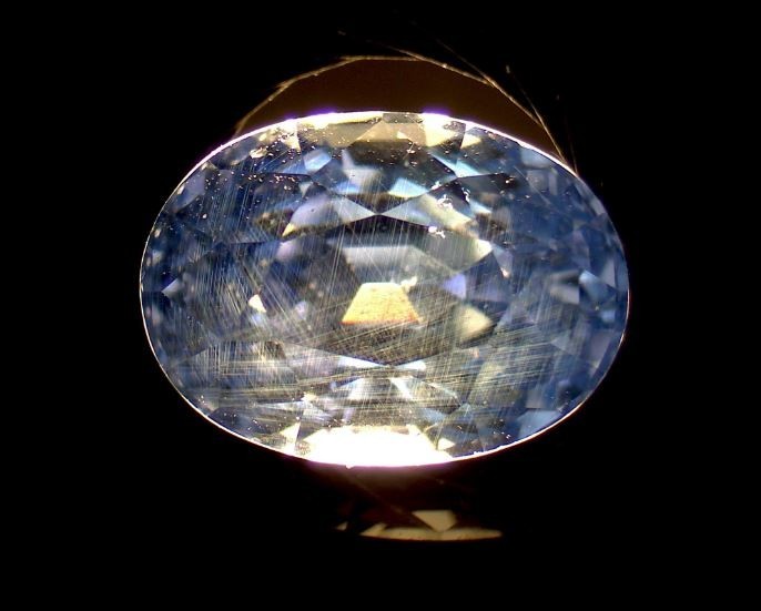 GIA REPORT LOOSE FACETED NO HEAT SAPPHIRE 3.17 CTS. FROM SRI LANKA