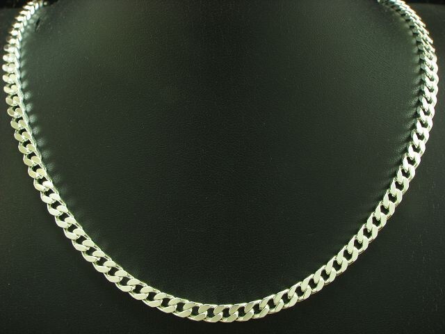 925 Sterling Silver Curb Chain / Real Silver / 20.47 In / 0.62 Oz