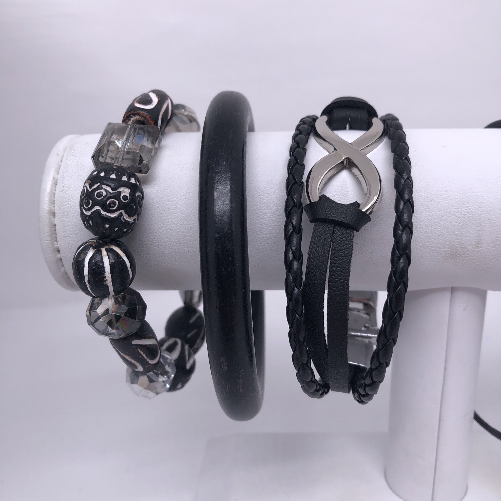 Emo Gothic Black Jewelry Lot Bracelets Necklace Skulls