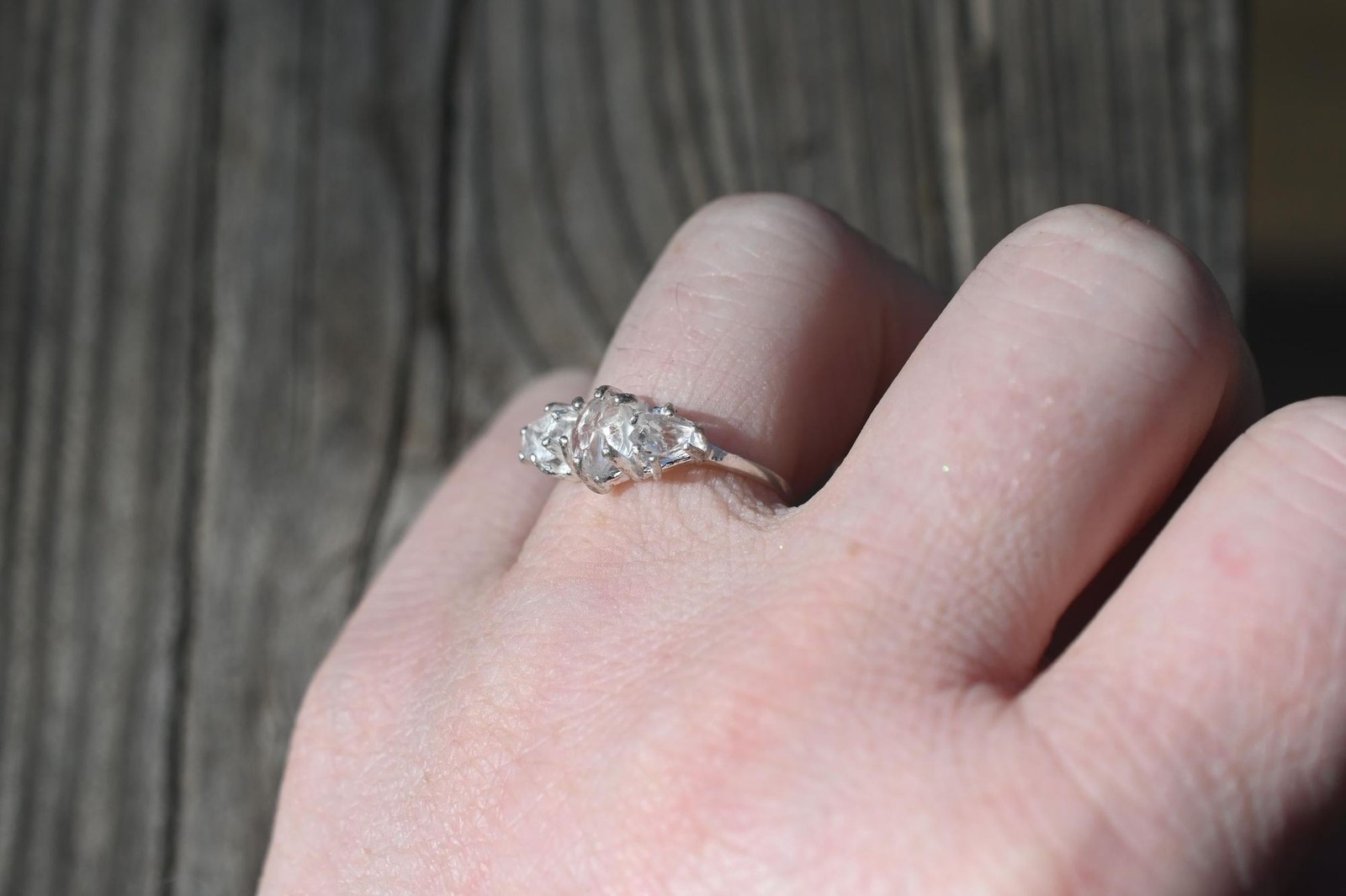 Engagement ring Lake county diamond sterling silver size 3 4 5 6 7 8 9 10 11 12