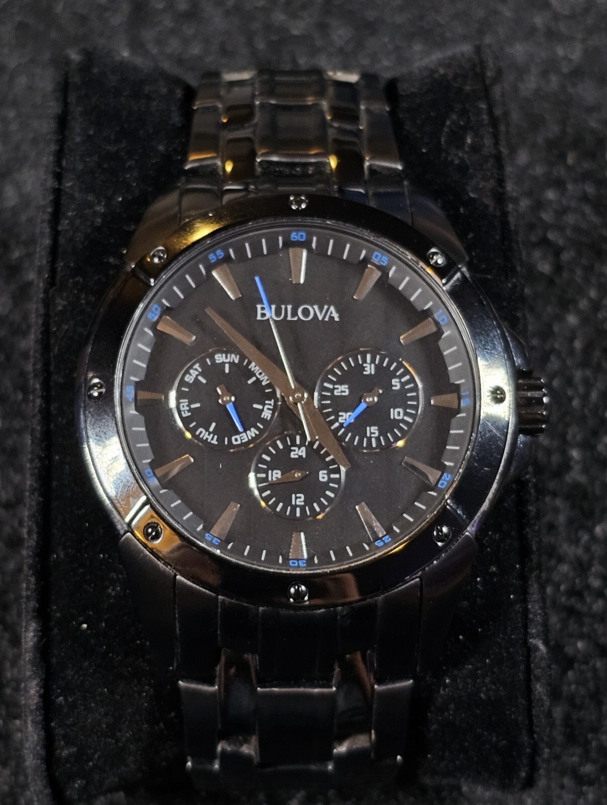 Bulova Multifunction Classic Men’s Watch 98C121- Black