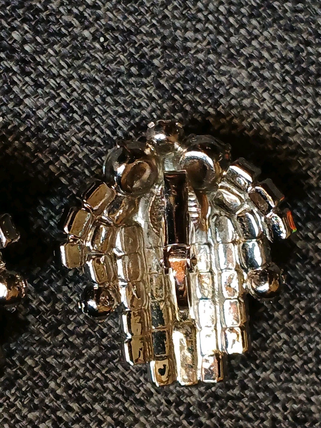 VTG Unsigned Designer Earrings ClipOn Clear Rhinestones Prong Set Art Deco Style