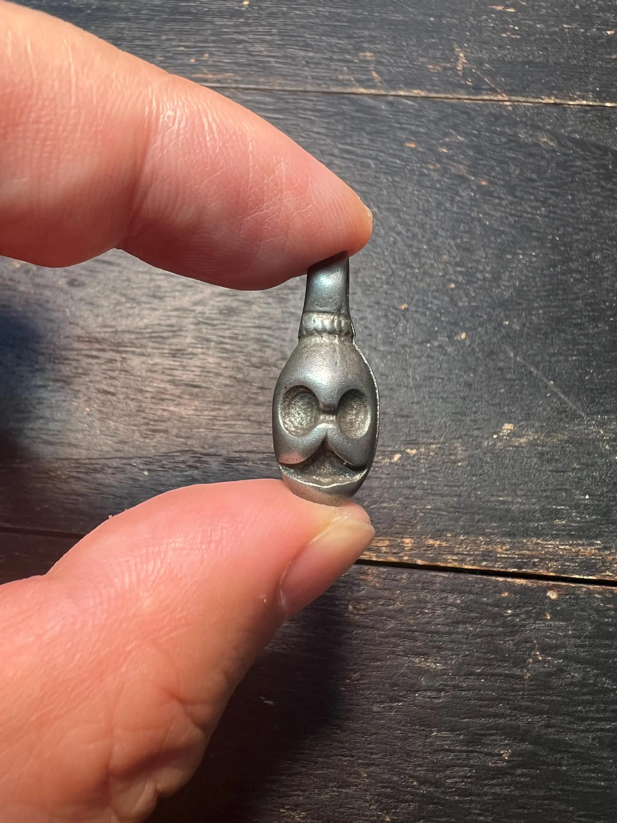 Nepal Tibetan Thokcha Iron Citipati Skull Bead Counter Clip – Buddhist Mala Pra
