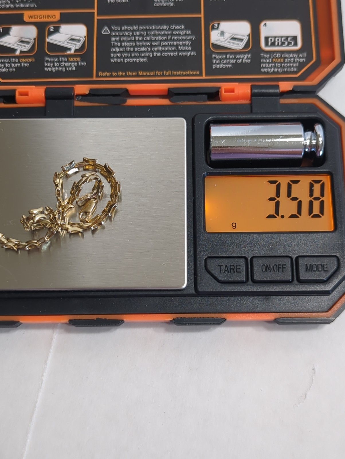 10K Yellow Gold Unique Chain Bracelet 7 Inches 3.5 Grams