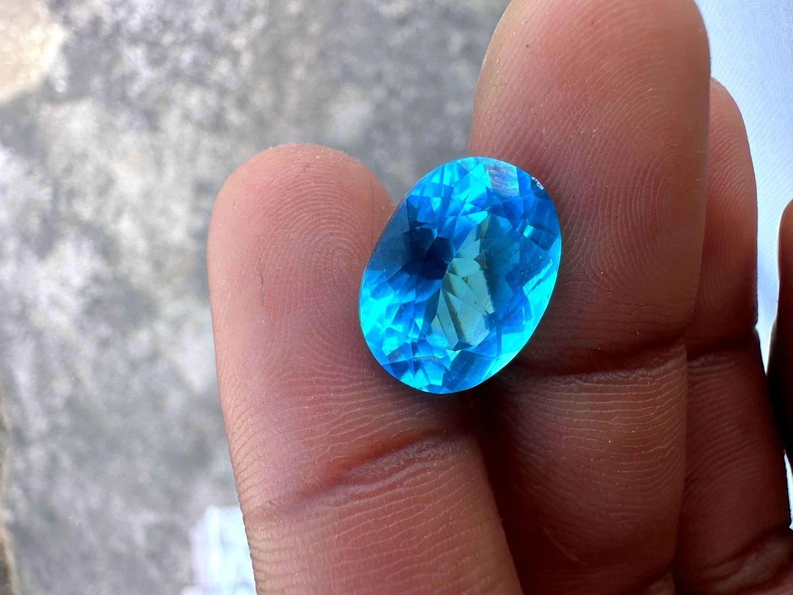 AAA Certified 9.55 Ct Natural Paraiba Tourmaline Blue Oval Cut Loose Gemstone