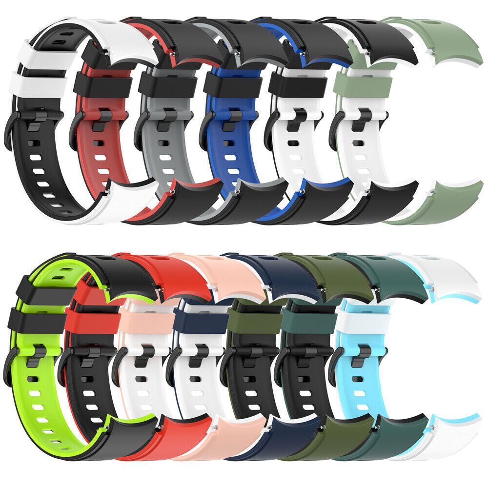 For Samsung Galaxy Watch 4/5/6 40 44 Classic 42 46 47 Silicone Sport Band Strap