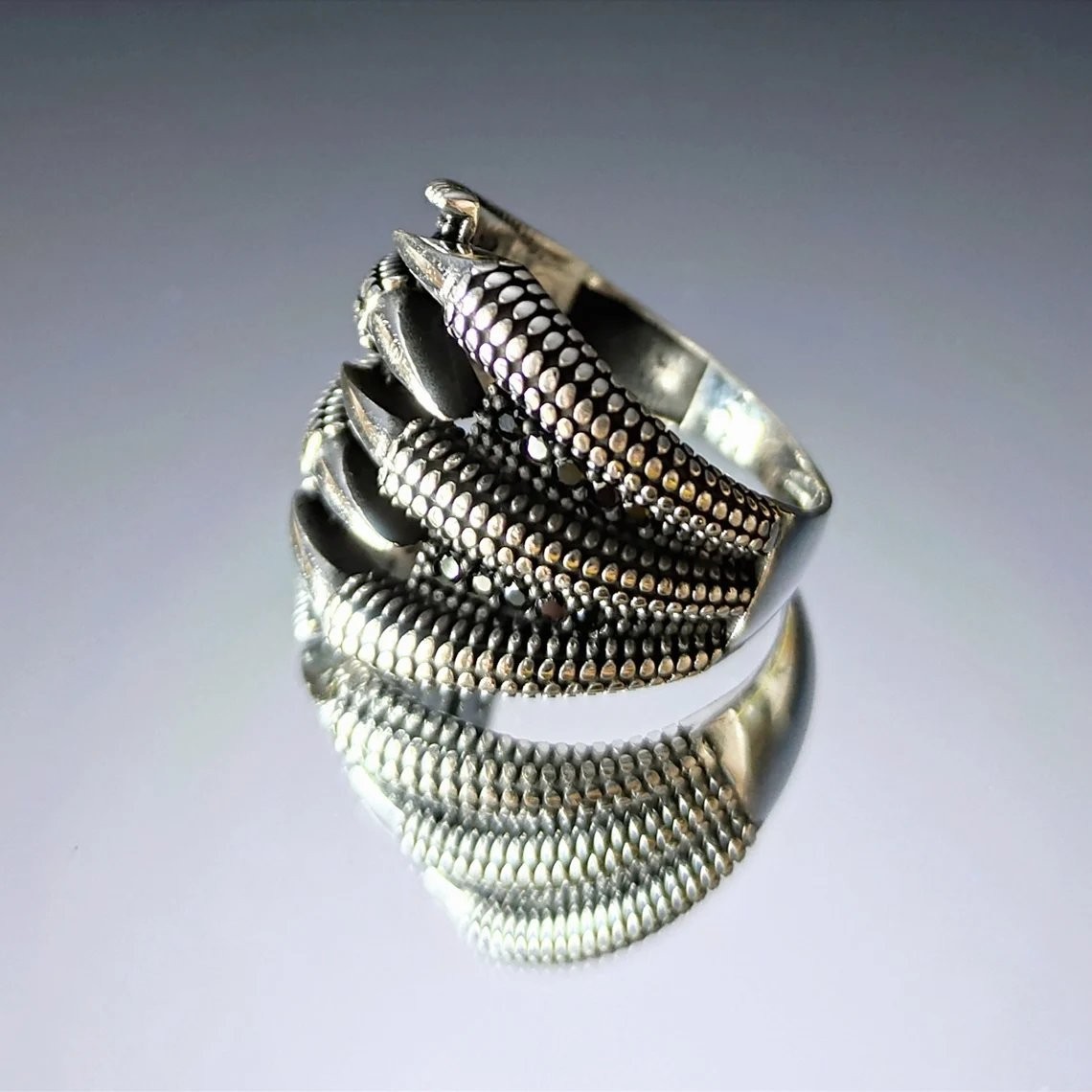 Eagle Claw Ring 925 Sterling Silver Turkish Handcrafted Ring Duty Free