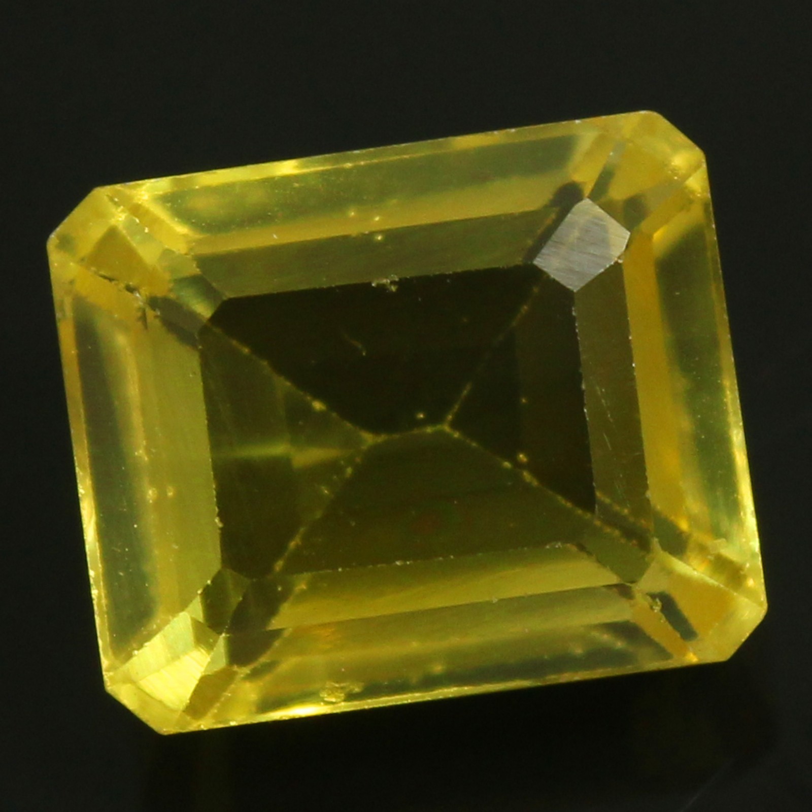 Natural 10.6 Ct Certified Ceylon Yellow Sapphire 13×10 MM Emerald Cut Gemstones