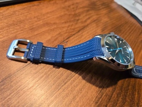 20mm Quick Release Weave Silicone Rubber Strap Curved End Band Tool For Watch