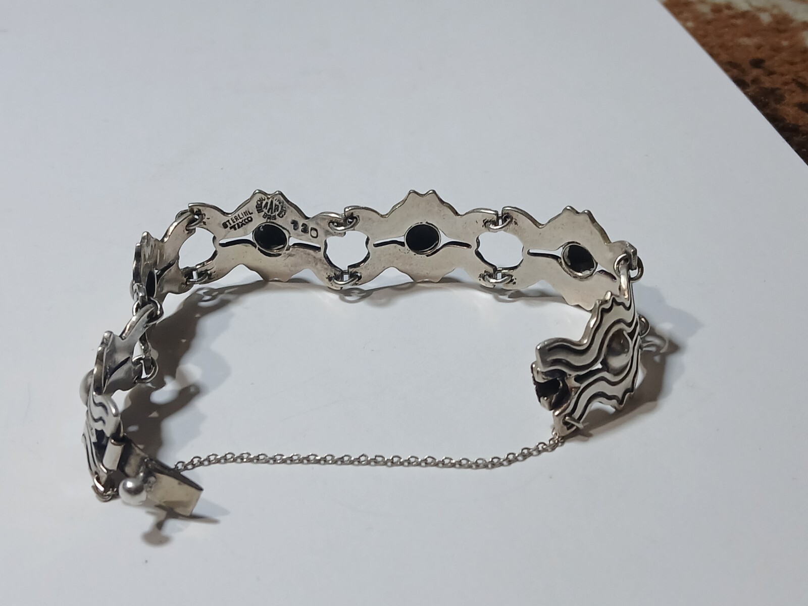 VINTAGE ANTONIO REINA STERLING SILVER MEXICO TAXCO 7″ Bracelet