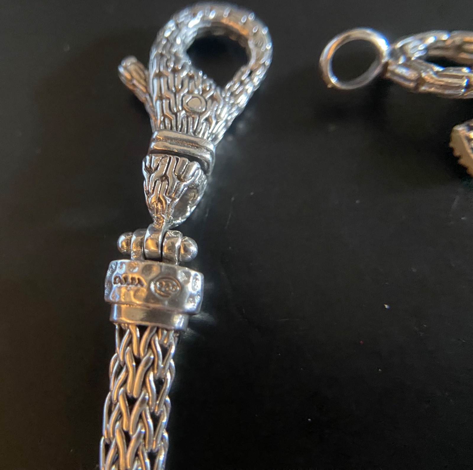 Sarda,Balinese Artisan Handmade, Snake Chain Bracelet Sz 6.25 ; 6.5 ; 7.5”