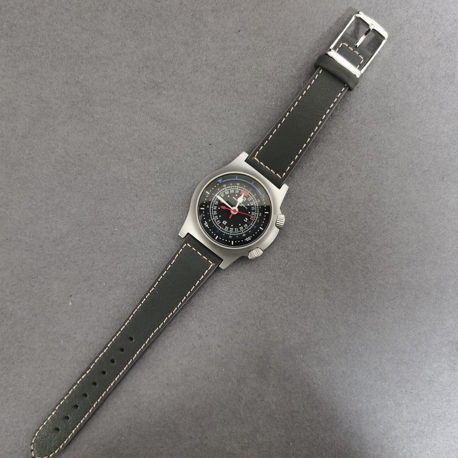 Merkur Men Automatic Watch 38MM Mechanical Wristwatch Waterproof Sapphire ST16