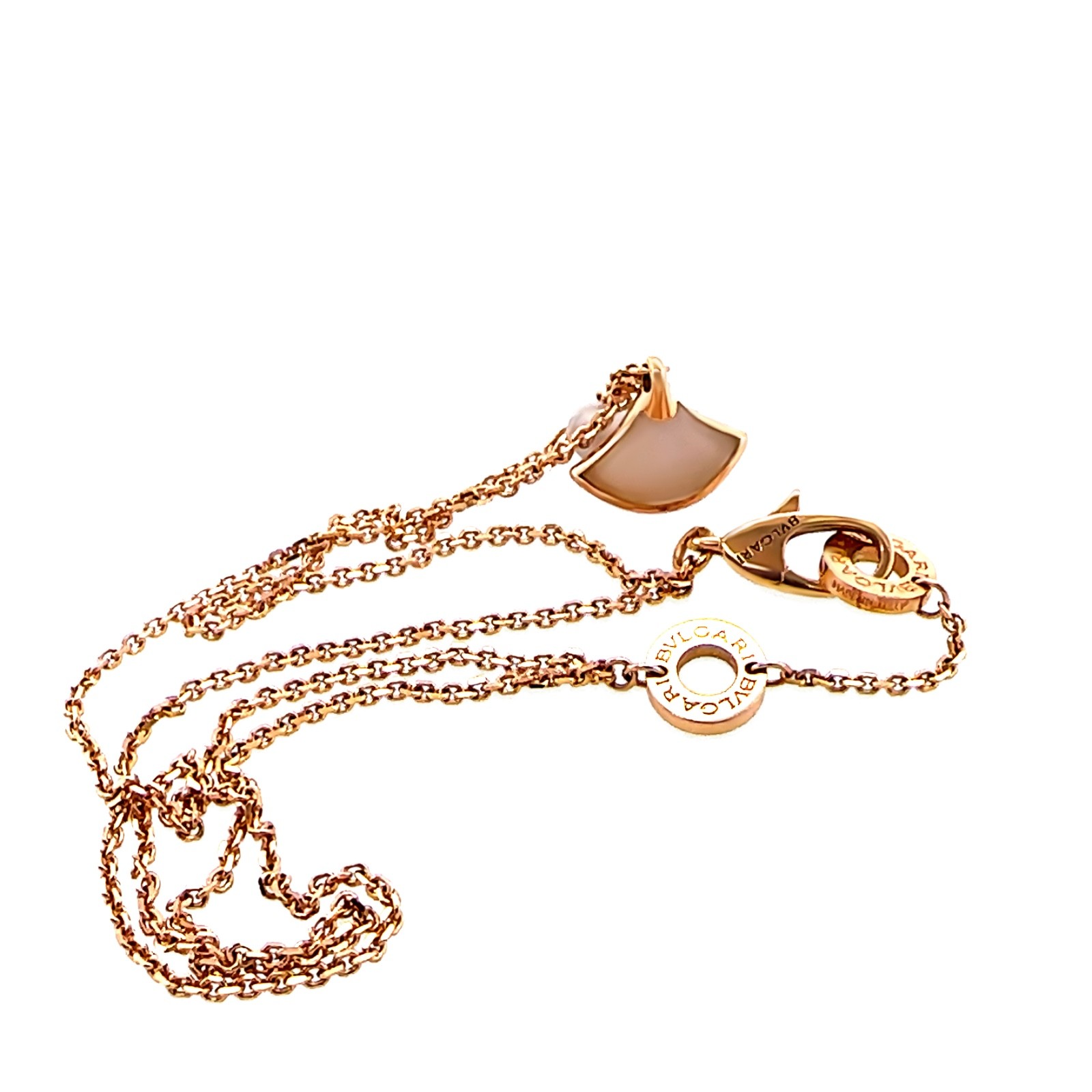 Authentic Bvlgari Divas’ Dream 18ct Rose Gold Pearl Bracelet 3.93g RRP $2,820*
