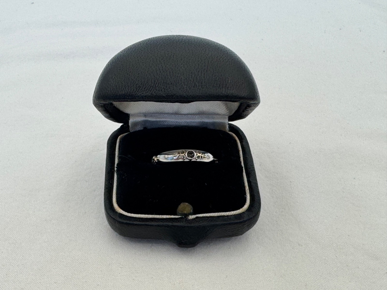 Beautiful Size 7 Gabriel & Co. Designer Sterling & 18K Gold Band / Ring XL-11