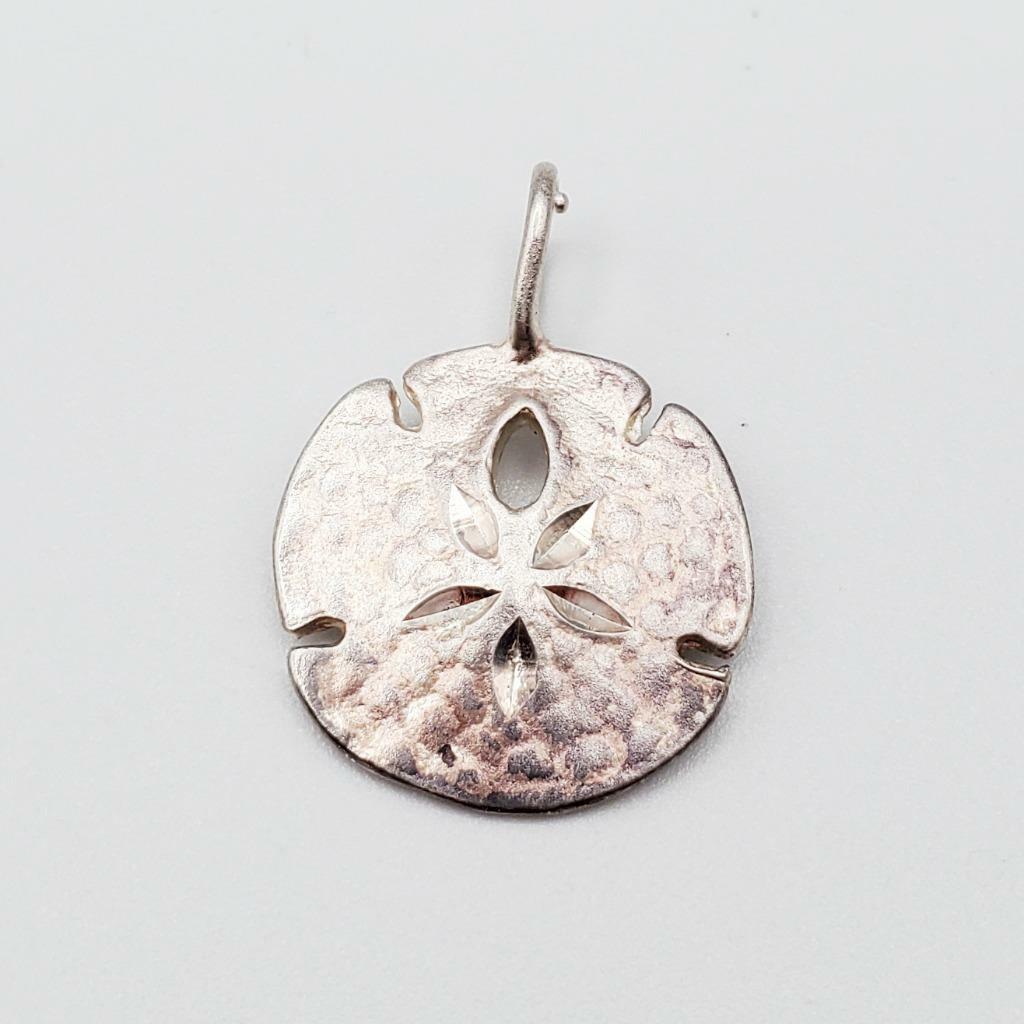 Sterling Sand Dollar Pendant 1.8 Cm