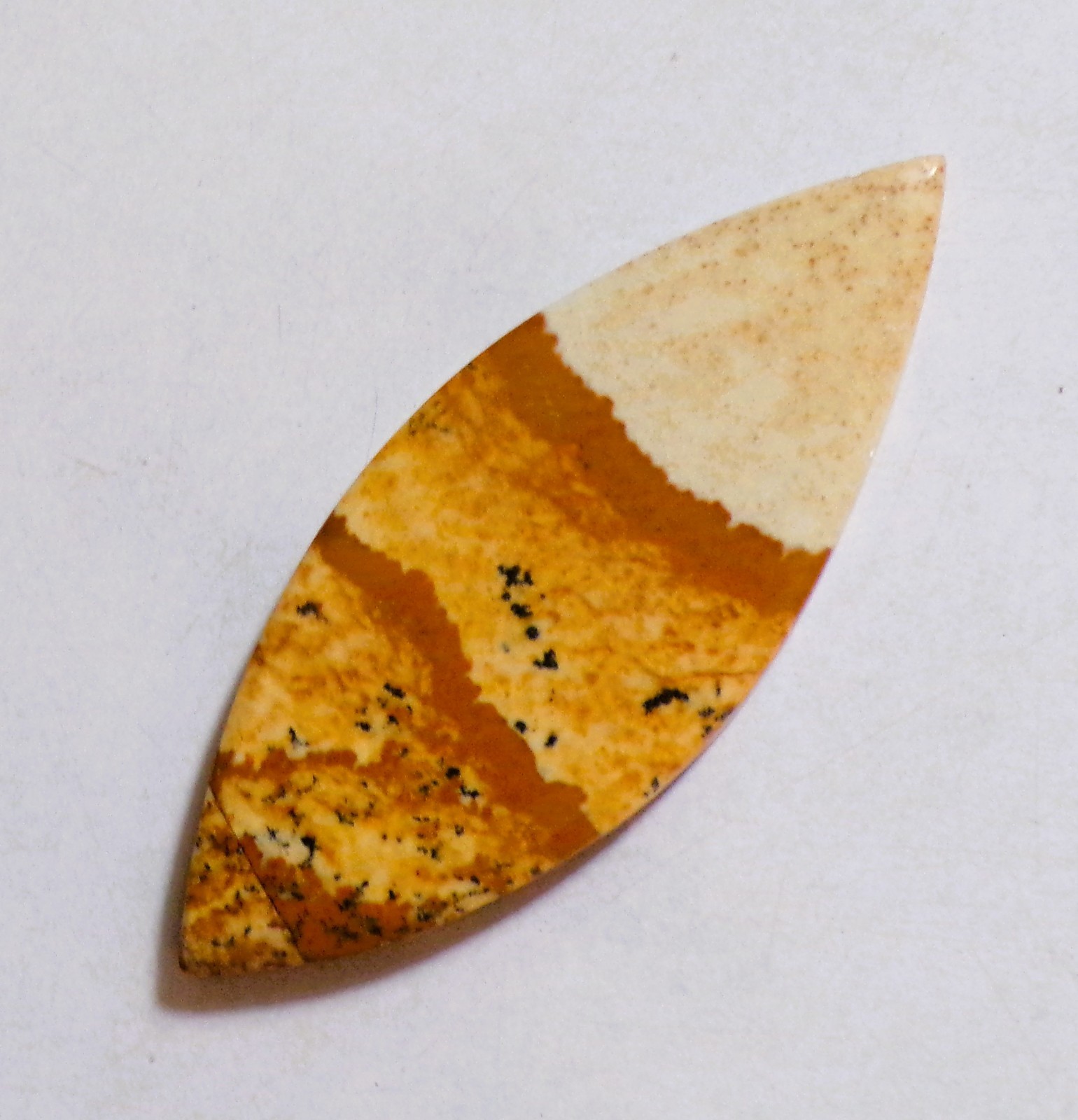 35.55 Cts Natural Picture Jasper Cabochon Loose Gemstone 53X21X4MM