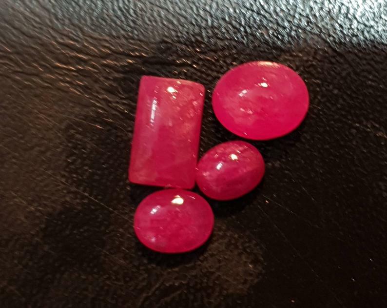 Mozambique Ruby 2cts Average Size Cabochon No Heat No Treatment 100%Natural Ruby