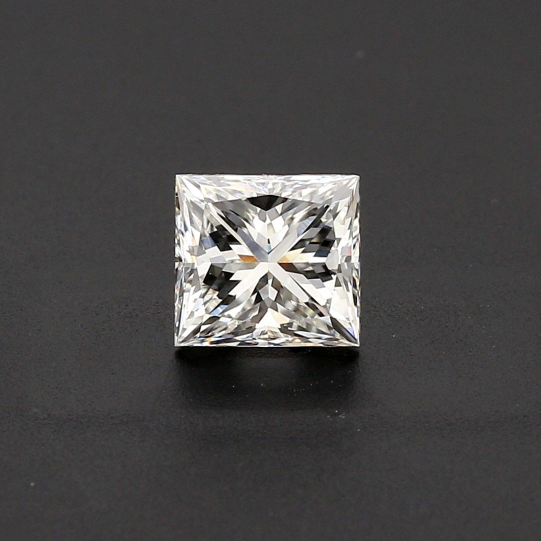 2.30 Ct Loose Moissanite Princess Cut 7.50 MM D Color, IF CLARITY Certified