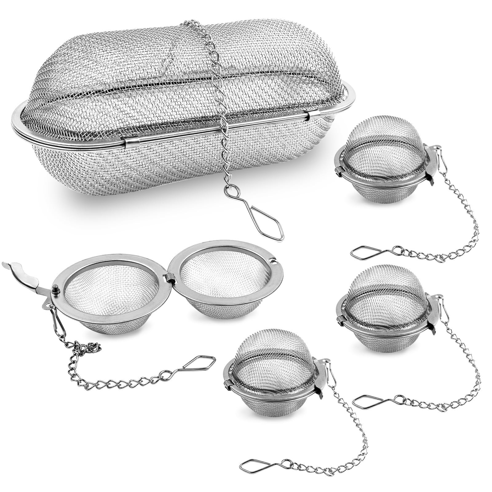 5 Pcs Ultrasonic Cleaner Basket, Stainless Steel Basket for Ultrasonic, Stain…