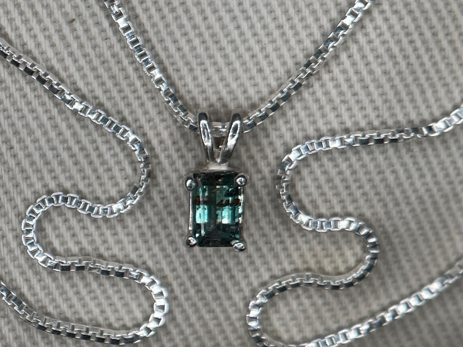 Certified Alexandrite Necklace 0.36 Ct Pendant Sterling Silver Natural AP175