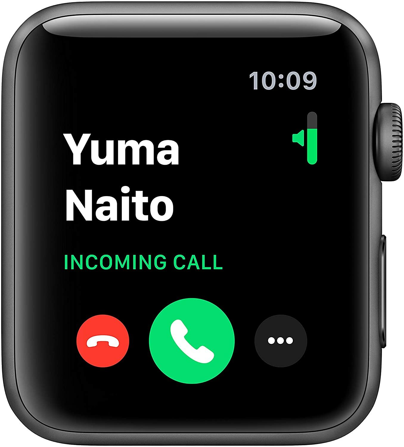 Apple Smart Watch 3 GPS 42mm Space Gray Aluminum Case Black Sport Band MTF32LL/A