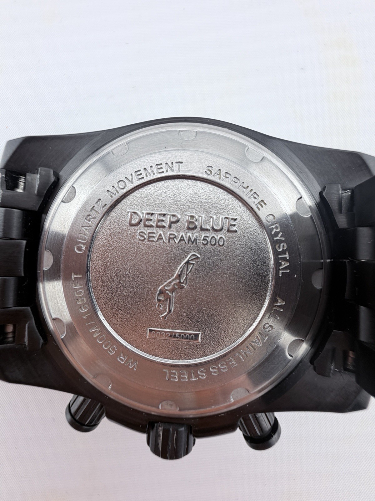 Deep Blue Sea Ram 500 Chronograph Black PVD Quartz LE 0032/5000 Sapphire 45mm