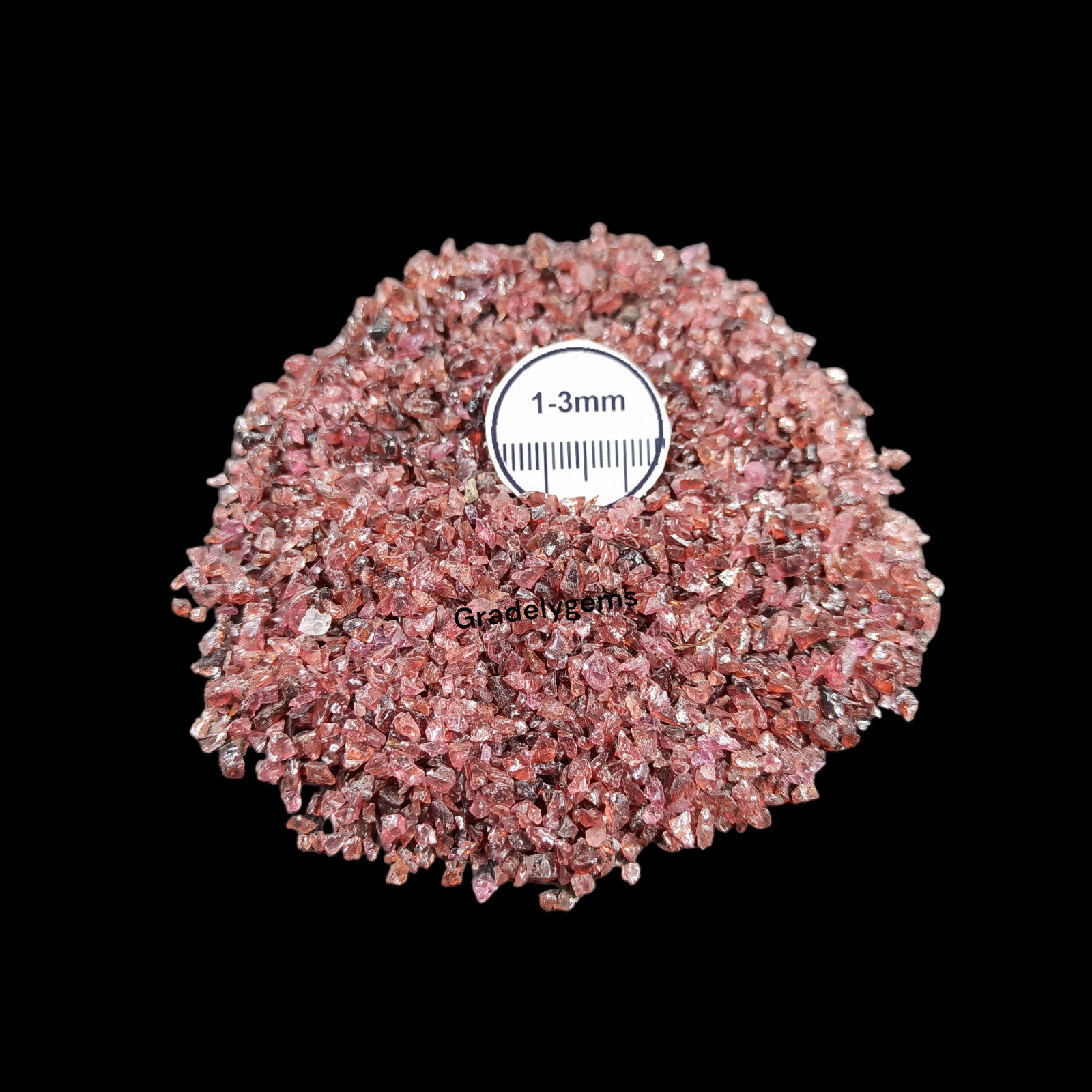Natural Garnet Gemstone Crushed Coarse Powder – Jewelry Inlay, Crafts Working