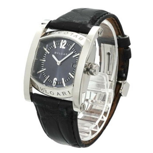 BVLGARI Assioma AA39S Ladies’ Watch, Date, Navy, Quartz Watch