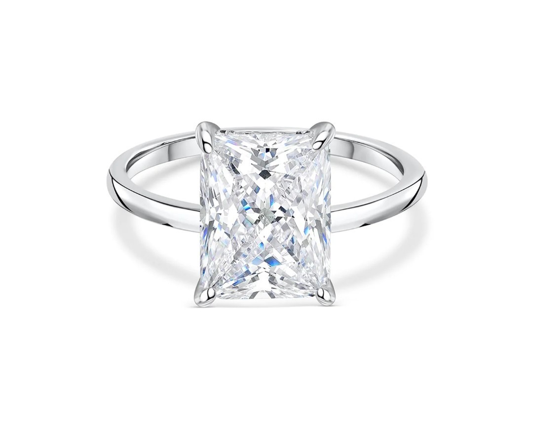 Modern Gents The Camille 3ct Radiant Cut SIMULATED Diamond Size 10