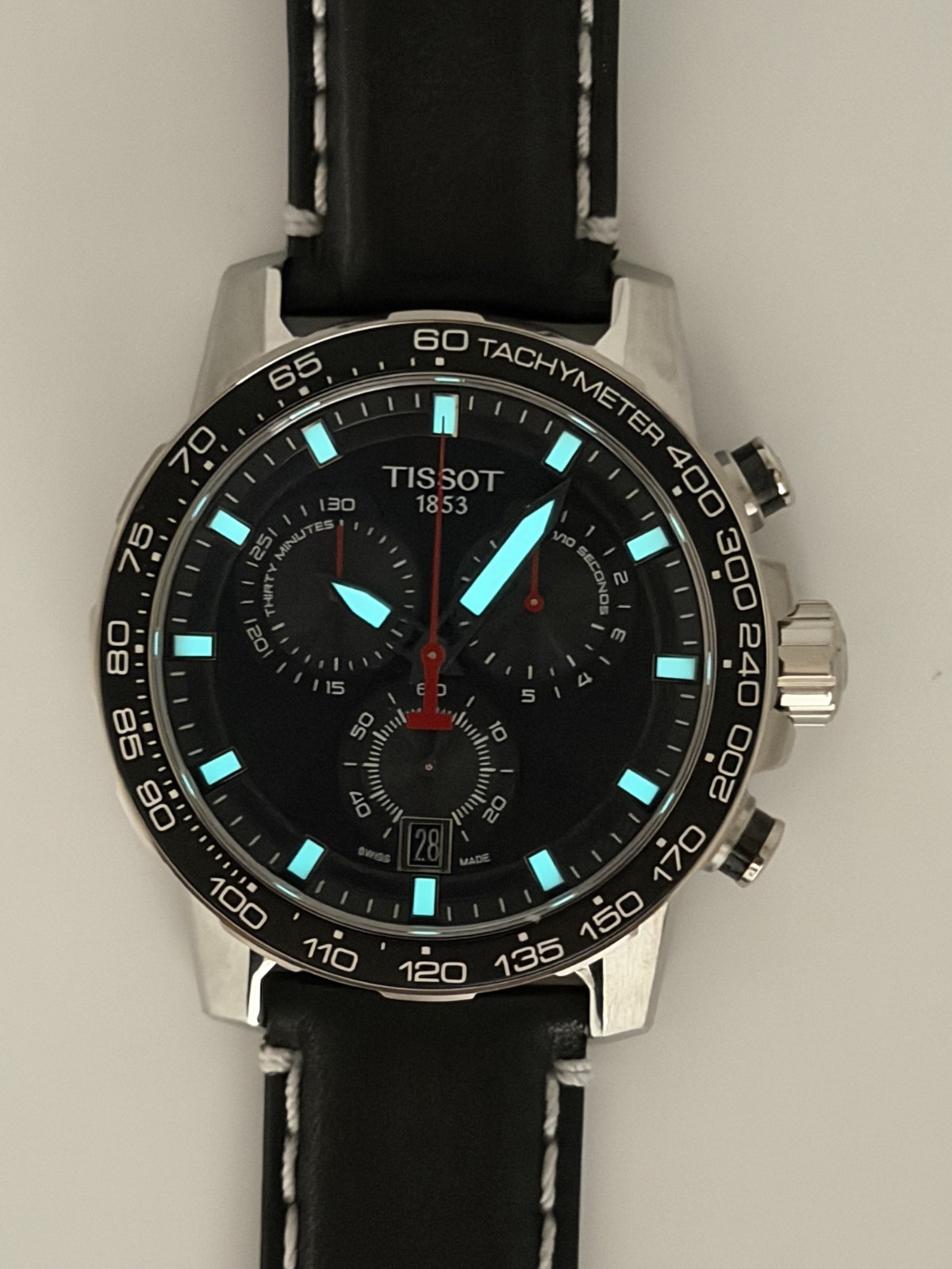 TISSOT Supersport Chrono T125.617.16.051.00 Quartz Black Dial Men’s Watch 45.5mm
